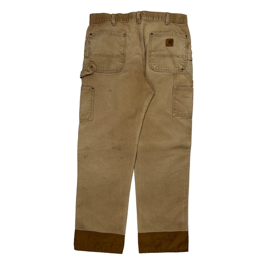 Carhartt Carpenter Trousers - 34W 32L Brown Cotton