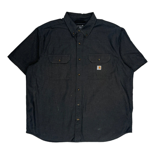 Carhartt Short Sleeve Shirt - 2XL Black Cotton