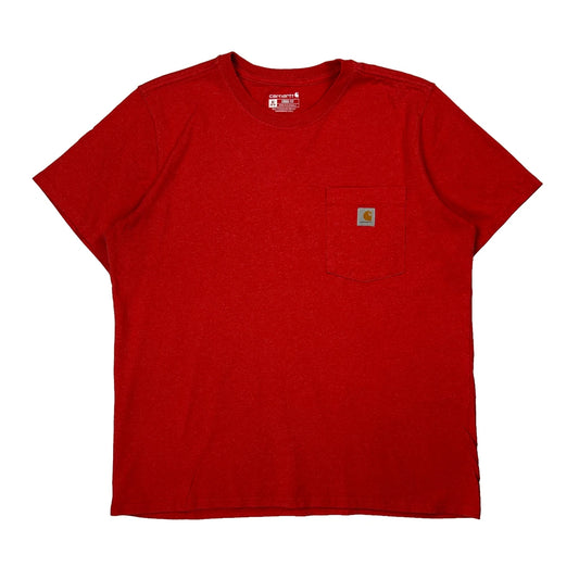 Carhartt T-Shirt - XL Red Cotton
