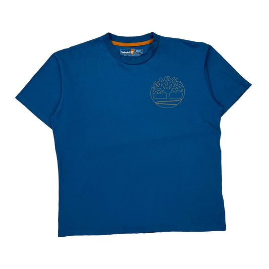 Relaxed Fit Timberland T-Shirt - Medium Blue Cotton