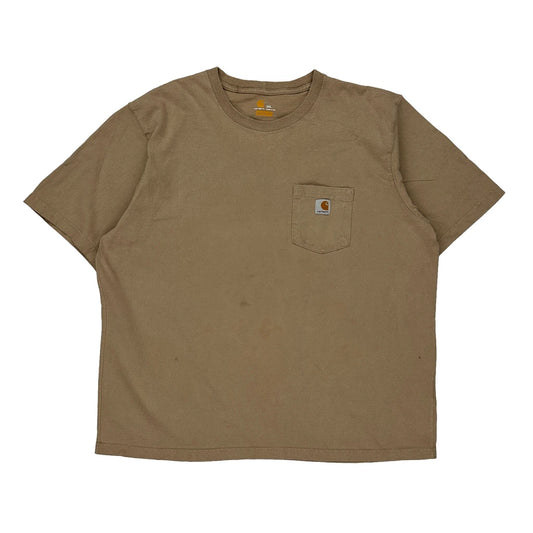 Carhartt T-Shirt - 2XL Brown Cotton