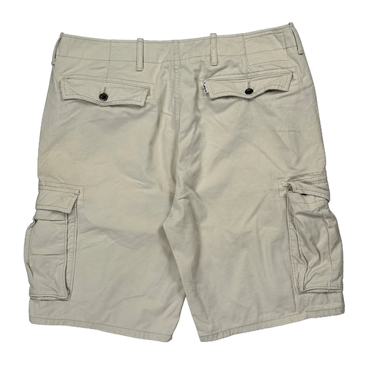 Levis Cargo Shorts - 36W 11L Beige Cotton
