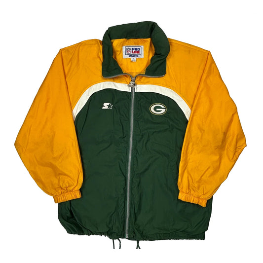 Green Bay Packers Starter Nfl Windbreaker - XL Green Polyester