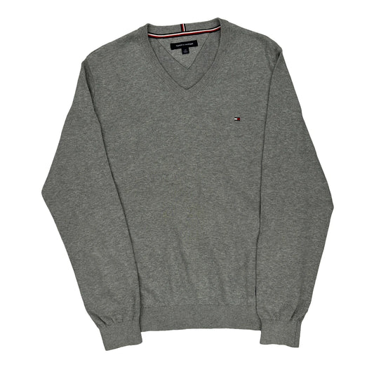 Tommy Hilfiger Jumper - Large Grey Cotton