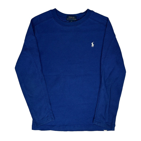 Age 5-6 Polo By Ralph Lauren Long Sleeve T-Shirt - Small Blue Cotton
