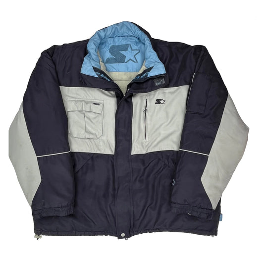 Starter Oversized Puffer - XL Blue Polyester