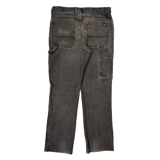 Dickies Carpenter Trousers - 32W 32L Grey Cotton