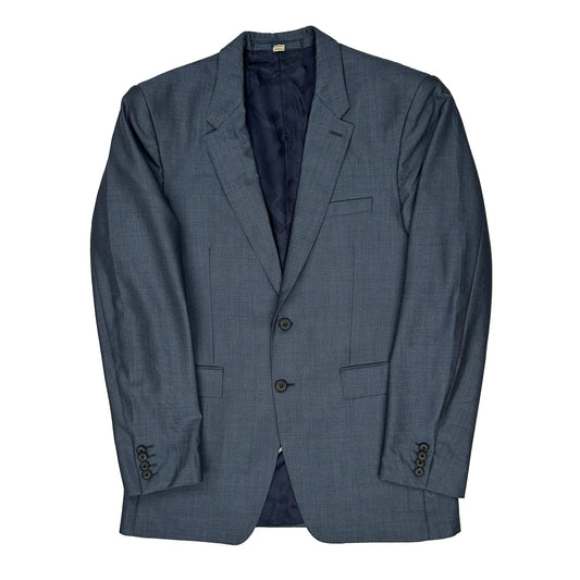 Vintage Burberry Blazer - Small Blue Wool