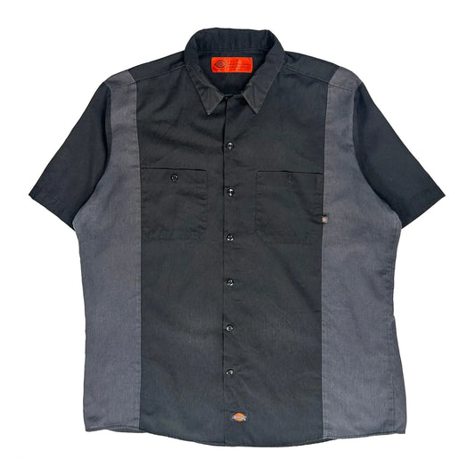 Dickies Short Sleeve Shirt - XL Black Polyester Blend