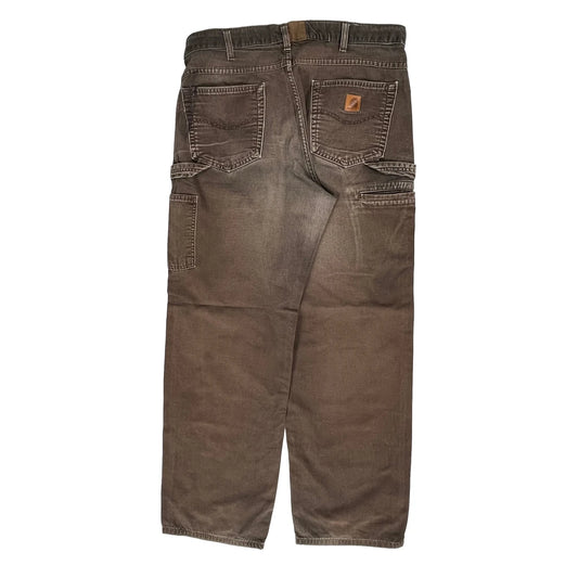 Carhartt Carpenter Trousers - 35W 32L Brown Cotton