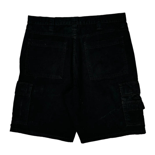 Wrangler Cargo Shorts - 36W 10L Black Cotton