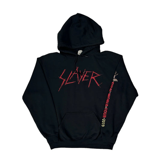 Slayer Gildan Band Hoodie - Medium Black Cotton Blend