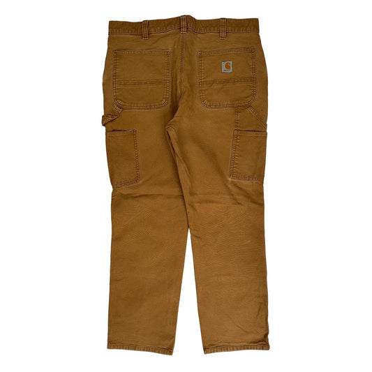 Vintage Carhartt Double Knee Carpenter Trousers - 36W 30L Brown Cotton