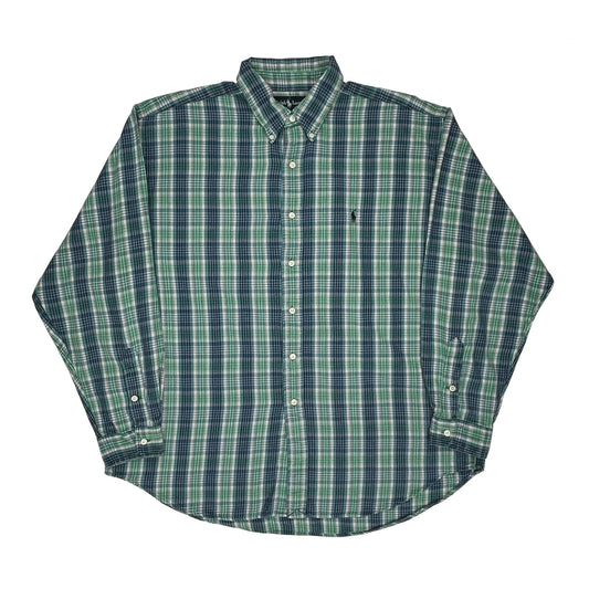 Blaire Ralph Lauren Checked Shirt - XL Green Cotton