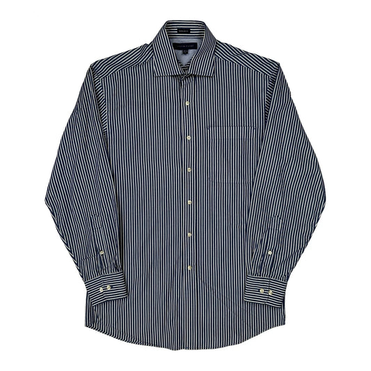 Tommy Hilfiger Striped Shirt - Small Blue Cotton