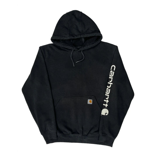 Carhartt Hoodie - Medium Black Cotton Blend