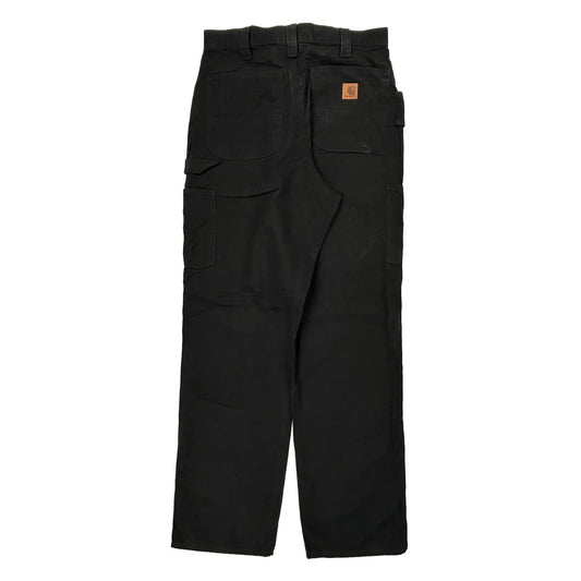 Carhartt Carpenter Trousers - 30W 34L Black Cotton