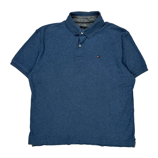 Tommy Hilfiger Polo Shirt - Medium Blue Cotton
