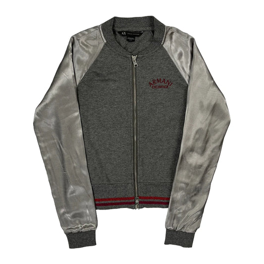 Armani Exchange Bomber Jacket - XS Grey Polyester