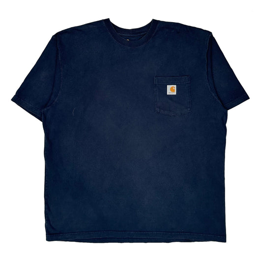 Carhartt T-Shirt - XL Navy Cotton