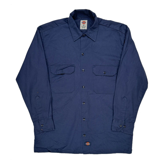 Dickies Shirt - Medium Blue Polyester Blend
