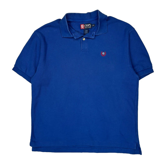 Chaps Ralph Lauren Polo Shirt - Large Blue Cotton