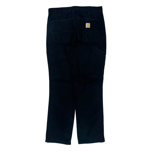 Carhartt Double Knee Carpenter Trousers - 36W 32L Black Cotton
