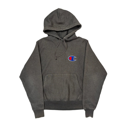 Champion Hoodie - Small Grey Cotton