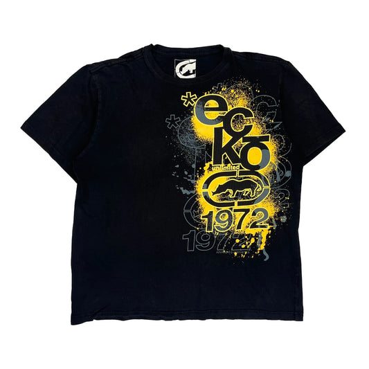 Ecko Unltd Graphic T-Shirt - XL Black Cotton