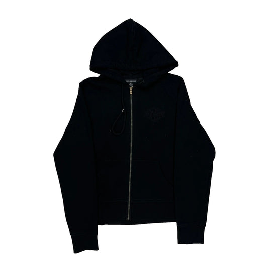 Vintage Motorcycles Harley Davidson Hoodie - Large Black Cotton