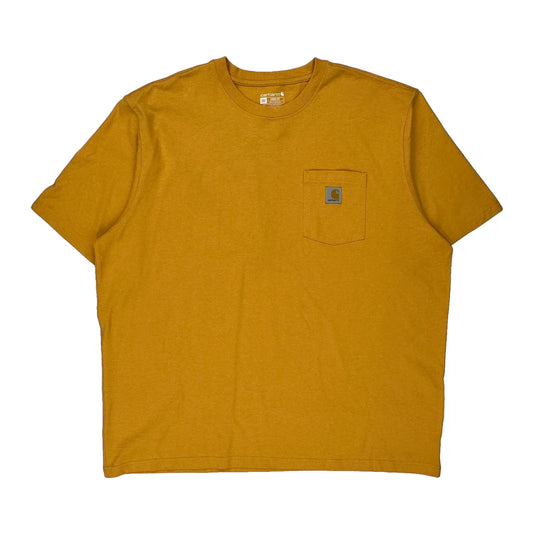 Carhartt T-Shirt - 2XL Yellow Cotton