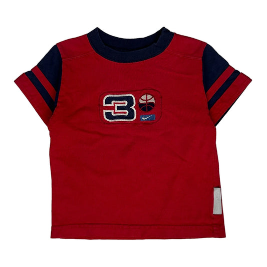 Age 3 Nike T-Shirt - XS Red Cotton