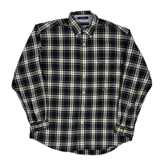 Tommy Hilfiger Checked Shirt - Large Blue Cotton