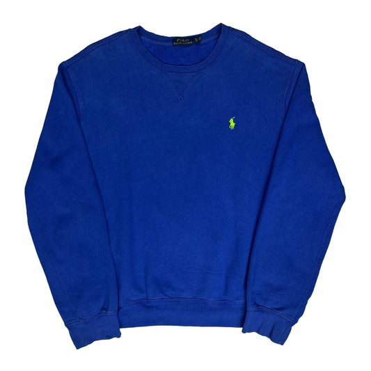 Polo By Ralph Lauren Sweatshirt - XL Blue Cotton