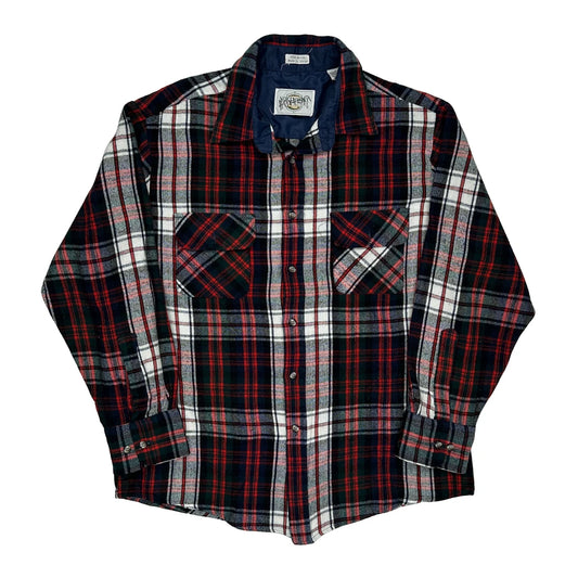 Northwest Territory Checked Flannel Shirt - Large Multicoloured Acrylic