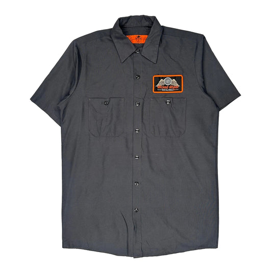 Red Kap Graphic Short Sleeve Shirt - Medium Grey Polyester Blend
