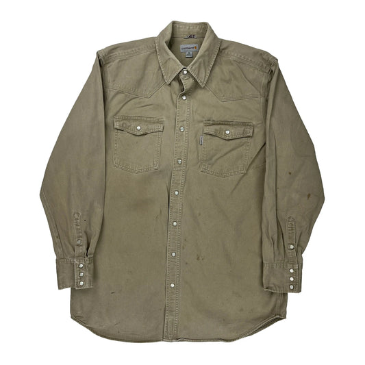 Carhartt Tall Shirt - XL Beige Cotton