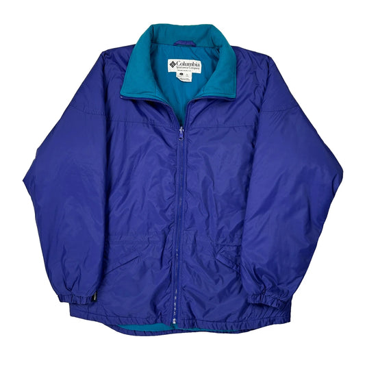 Columbia Windbreaker - Large Blue Nylon