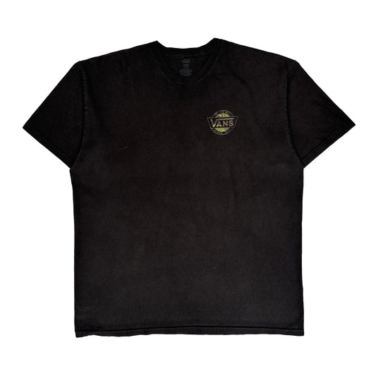 Vans Camo T-Shirt - XL Black Cotton