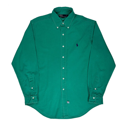 Polo By Ralph Lauren Shirt - Large Green Cotton