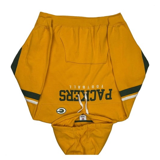 Vintage Packers Nfl Hoodie - XL Yellow Cotton