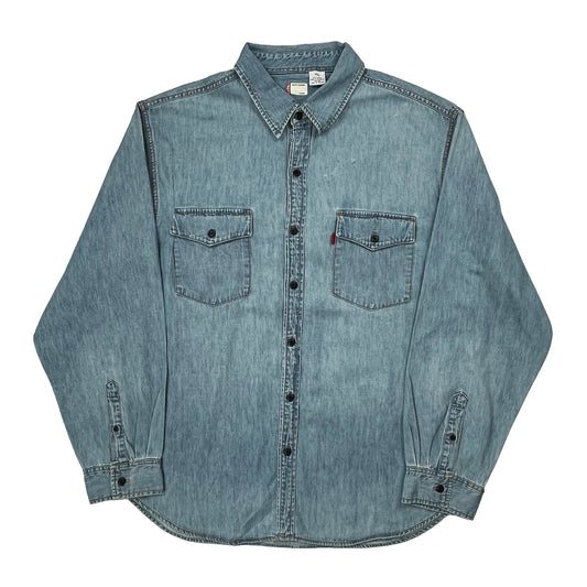 Levis Denim Shirt - XL Blue Cotton