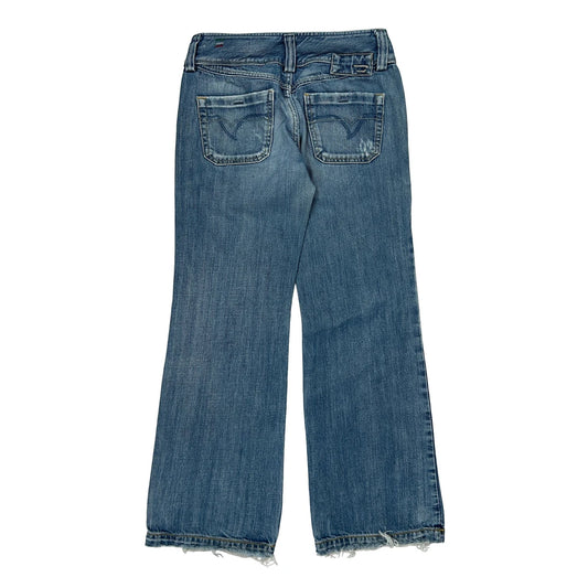 Diesel Wide Leg Jeans - 30W UK 8 Blue Cotton