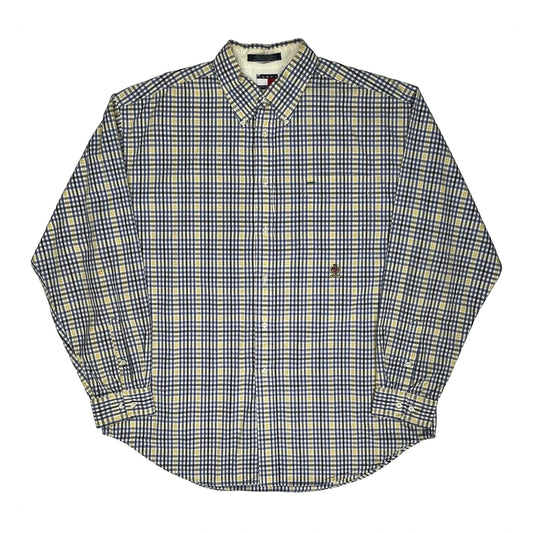 Tommy Hilfiger Checked Shirt - XL Blue Cotton