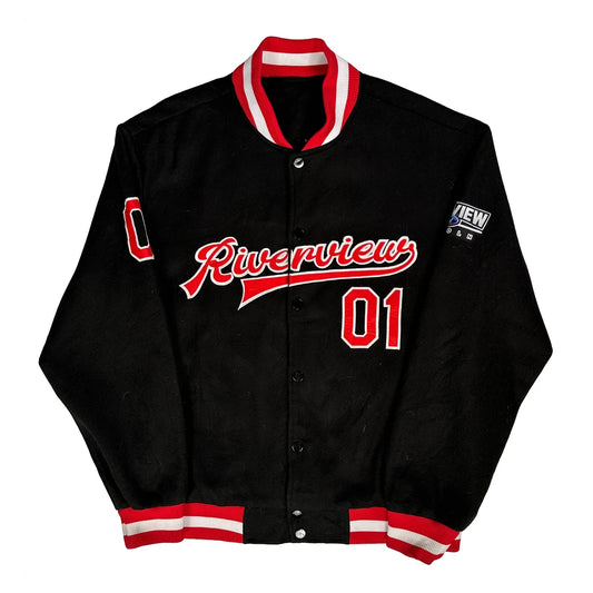 Riverview Fordham Varsity Jacket - Large Black Polyester