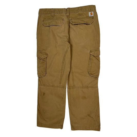 Carhartt Cargo Trousers - 34W 30L Brown Cotton