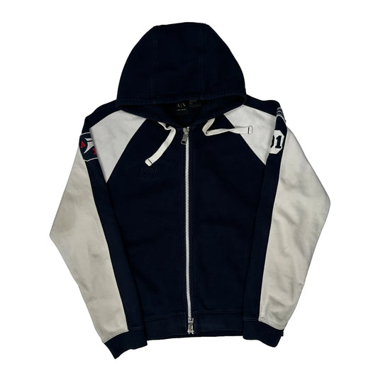 Armani Exchange Hoodie - Large White Cotton