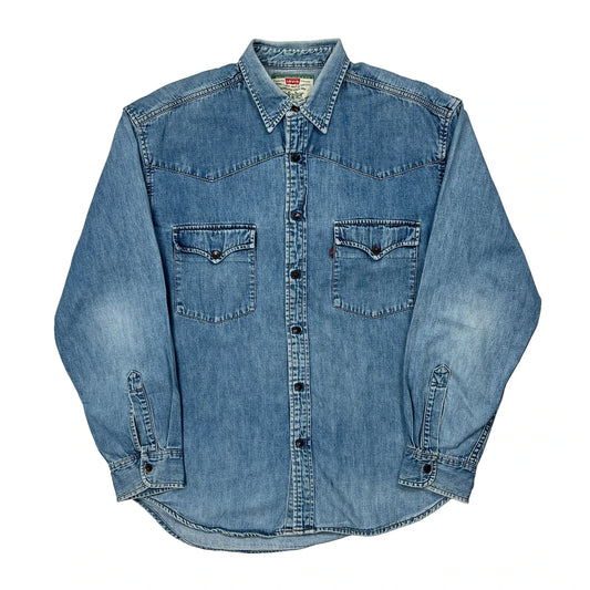 Levis Denim Shirt - Large Blue Denim