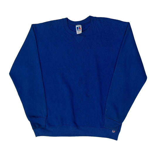 Made In USA Russell Athletic Sweatshirt - XL Blue Cotton Blend