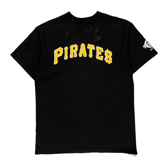 Pittsburgh Pirates Majestic Mlb T-Shirt - Large Black Cotton